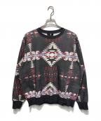 PENDLETON×CONVERSE TOKYOペンドルトン×コンバーストウキョウ）の古着「ALLOVER PRINT SWEAT/オールオーバープリントスウェット」｜グレー