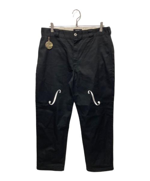 Dickies（ディッキーズ）Dickies (ディッキーズ) matin avenir (マタンアヴニール) 刺繍ワークパンツ ブラック サイズ:XLの古着・服飾アイテム