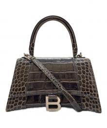 BALENCIAGA（バレンシアガ）の古着「クロコ型押し 2WAYショルダーバッグ」｜ブラック