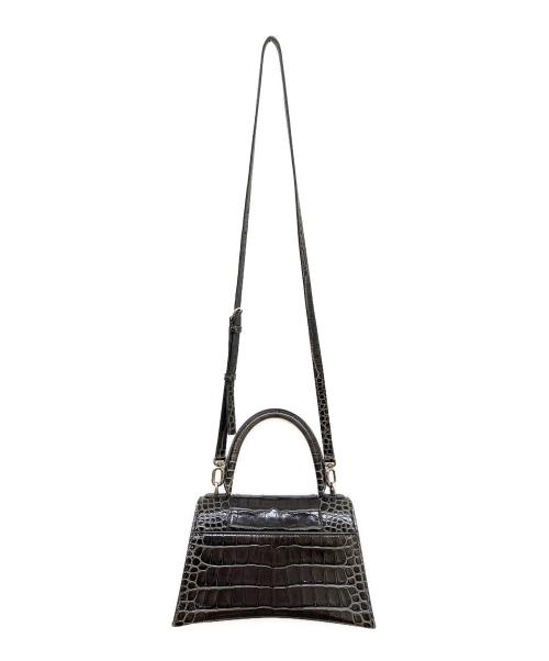 BALENCIAGA（バレンシアガ）BALENCIAGA (バレンシアガ) クロコ型押し 2WAYショルダーバッグ ブラックの古着・服飾アイテム
