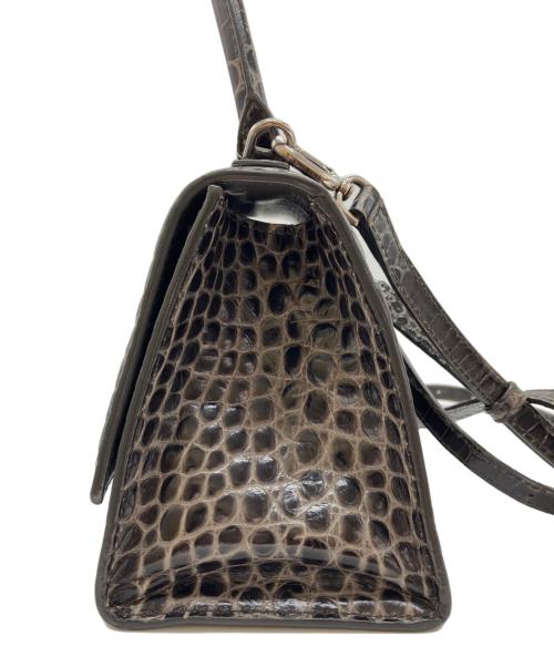BALENCIAGA（バレンシアガ）BALENCIAGA (バレンシアガ) クロコ型押し 2WAYショルダーバッグ ブラックの古着・服飾アイテム
