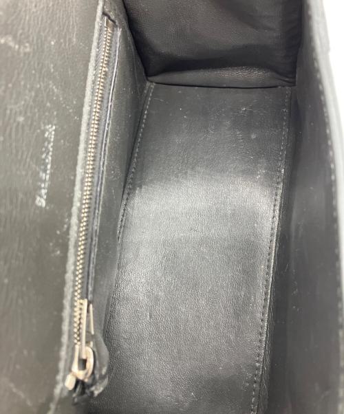 BALENCIAGA（バレンシアガ）BALENCIAGA (バレンシアガ) クロコ型押し 2WAYショルダーバッグ ブラックの古着・服飾アイテム
