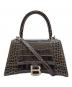 BALENCIAGA（バレンシアガ）の古着「クロコ型押し 2WAYショルダーバッグ」｜ブラック