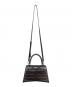 BALENCIAGA (バレンシアガ) クロコ型押し 2WAYショルダーバッグ ブラック：80000円