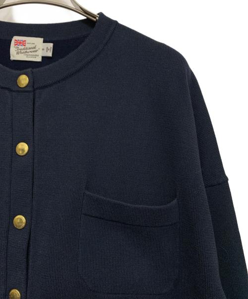 Traditional Weatherwear（トラディショナルウェザーウェア）Traditional Weatherwear (トラディショナルウェザーウェア) 金釦カーディガン ネイビー サイズ:Sの古着・服飾アイテム