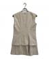 HER LIP TO (ハーリップトゥ) Tweed Pleated Mini Dress アイボリー サイズ:SIZE S 未使用品：7000円