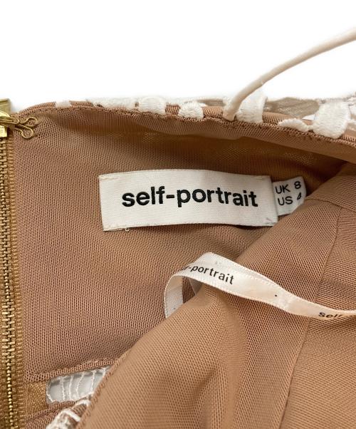 SELF PORTRAIT（セルフ ポートレイト）SELF PORTRAIT (セルフ ポートレイト) キャミソールレースワンピース ホワイト サイズ:SIZE UK8の古着・服飾アイテム