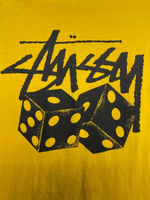 stussy（ステューシー）stussy (ステューシー) ダイスロゴTシャツ イエロー サイズ:Mの古着・服飾アイテム