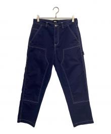 stussy（ステューシー）の古着「Double Knee Painter Pants」｜ネイビー