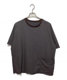 ENCENS（エンソン）の古着「CREW NECK S/S SHIRT/クルーネックTシャツ」｜グレー
