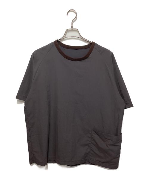 ENCENS（エンソン）ENCENS (エンソン) CREW NECK S/S SHIRT/クルーネックTシャツ グレー サイズ:3の古着・服飾アイテム