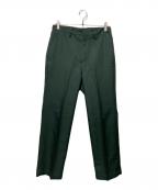 PWAプア）の古着「slim Slacks UNIHOME-03」｜ダークグリーン