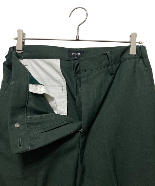 PWA（プア）PWA (プア) slim Slacks UNIHOME-03 ダークグリーン サイズ:Ｍの古着・服飾アイテム