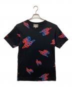 Vivienne Westwood manヴィヴィアン ウェストウッド マン）の古着「“SPRAY ORB” リラックスTシャツ」｜ブラック