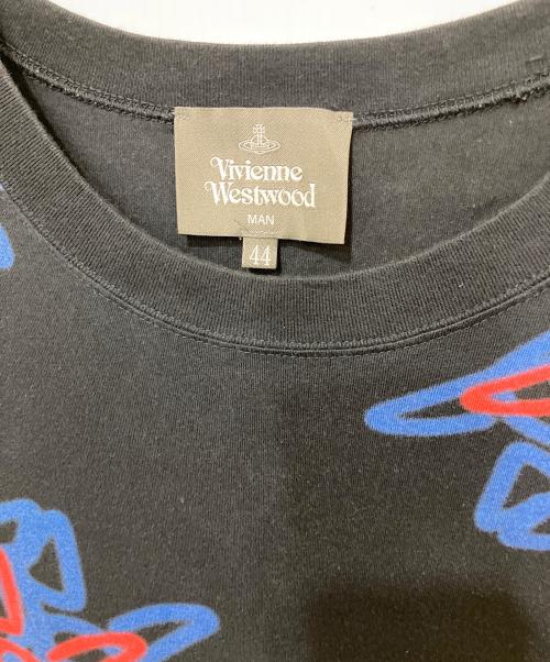 Vivienne Westwood man（ヴィヴィアン ウェストウッド マン）Vivienne Westwood man (ヴィヴィアン ウェストウッド マン) “SPRAY ORB” リラックスTシャツ ブラック サイズ:44の古着・服飾アイテム