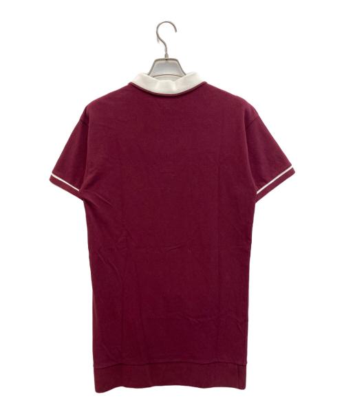 LACOSTE（ラコステ）LACOSTE (ラコステ) リラックスシルエットクレリックポロドレス ボルドー サイズ:SIZE 34の古着・服飾アイテム