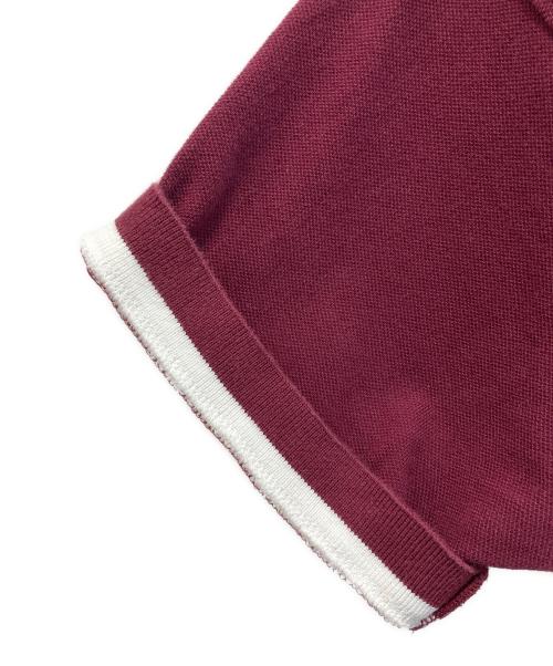 LACOSTE（ラコステ）LACOSTE (ラコステ) リラックスシルエットクレリックポロドレス ボルドー サイズ:SIZE 34の古着・服飾アイテム