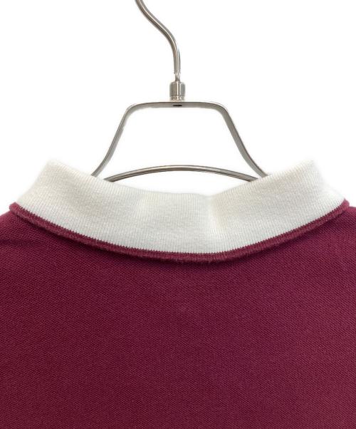 LACOSTE（ラコステ）LACOSTE (ラコステ) リラックスシルエットクレリックポロドレス ボルドー サイズ:SIZE 34の古着・服飾アイテム
