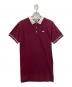 LACOSTE（ラコステ）の古着「リラックスシルエットクレリックポロドレス」｜ボルドー