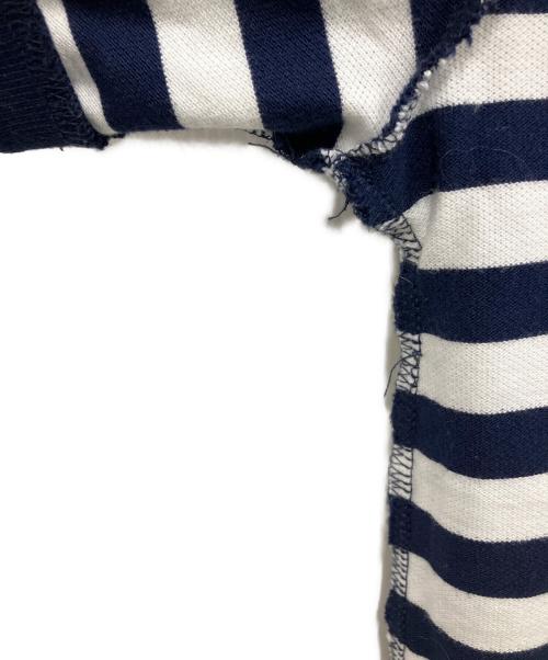 POLO RALPH LAUREN（ポロ・ラルフローレン）POLO RALPH LAUREN (ポロ・ラルフローレン) striped cotton mesh polo shirt ブラック サイズ:Lの古着・服飾アイテム