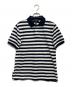 POLO RALPH LAUREN（ポロ・ラルフローレン）の古着「striped cotton mesh polo shirt」｜ブラック