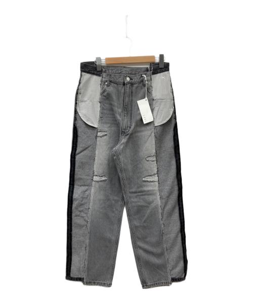 1691（イチロクキューイチ）1691 (イチロクキューイチ) CENTER SEAM LOOSE FIT ブラック サイズ:5の古着・服飾アイテム
