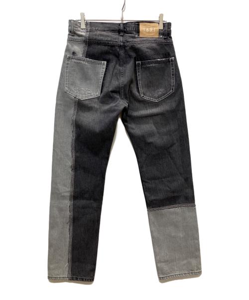 1691（イチロクキューイチ）1691 (イチロクキューイチ) ASYMMETRICAL STRAIGHT ブラック サイズ:4の古着・服飾アイテム