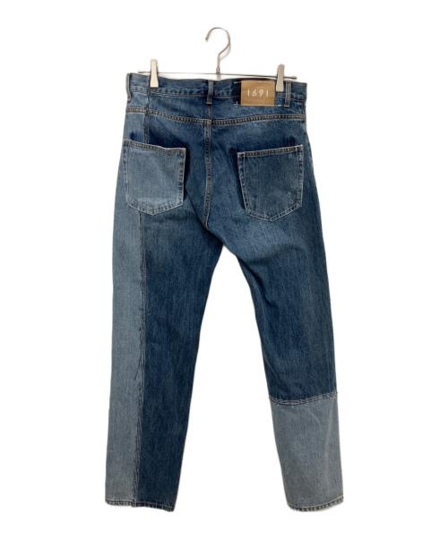 1691（イチロクキューイチ）1691 (イチロクキューイチ) ASYMMETRICAL STRAIGHT インディゴ サイズ:4の古着・服飾アイテム