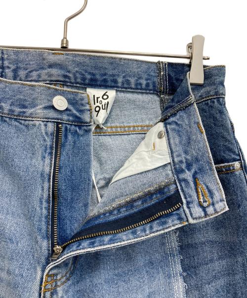 1691（イチロクキューイチ）1691 (イチロクキューイチ) ASYMMETRICAL STRAIGHT インディゴ サイズ:4の古着・服飾アイテム