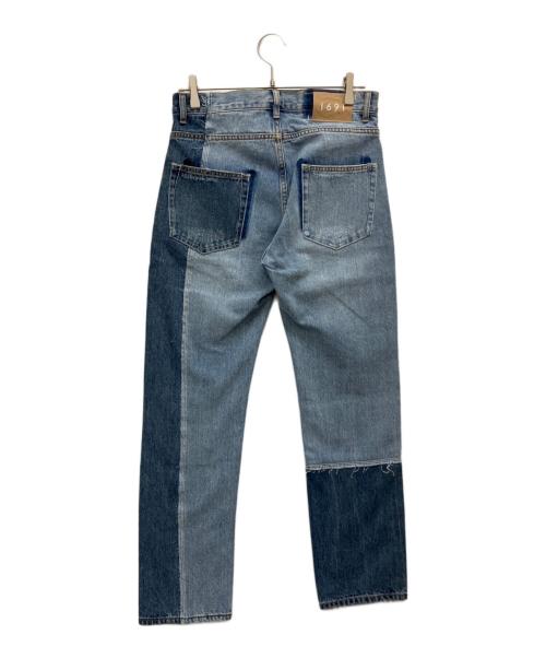 1691（イチロクキューイチ）1691 (イチロクキューイチ) ASYMMETRICAL STRAIGHT インディゴ サイズ:SIZE３の古着・服飾アイテム