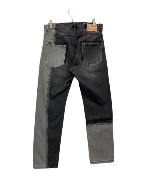 1691（イチロクキューイチ）1691 (イチロクキューイチ) ASYMMETRICAL STRAIGHT ブラック サイズ:SIZE５の古着・服飾アイテム