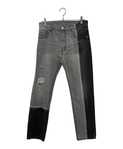 1691（イチロクキューイチ）1691 (イチロクキューイチ) ASYMMETRICAL STRAIGHT ブラック サイズ:4の古着・服飾アイテム