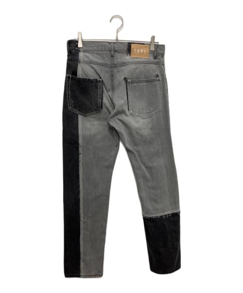 1691（イチロクキューイチ）1691 (イチロクキューイチ) ASYMMETRICAL STRAIGHT ブラック サイズ:4の古着・服飾アイテム