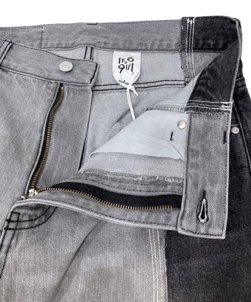 1691（イチロクキューイチ）1691 (イチロクキューイチ) ASYMMETRICAL STRAIGHT ブラック サイズ:4の古着・服飾アイテム