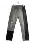1691（イチロクキューイチ）の古着「非対称ストレートパンツ/ASYMMETRICAL STRAIGHT　PANTS」｜ブラック