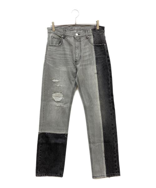 1691（イチロクキューイチ）1691 (イチロクキューイチ) ASYMMETRICAL STRAIGHT ブラック サイズ:4の古着・服飾アイテム