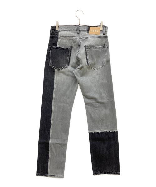 1691（イチロクキューイチ）1691 (イチロクキューイチ) ASYMMETRICAL STRAIGHT ブラック サイズ:4の古着・服飾アイテム