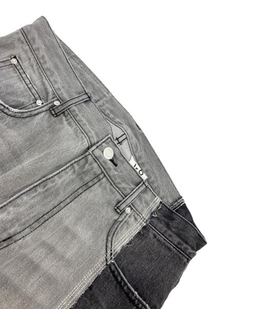 1691（イチロクキューイチ）1691 (イチロクキューイチ) ASYMMETRICAL STRAIGHT ブラック サイズ:4の古着・服飾アイテム