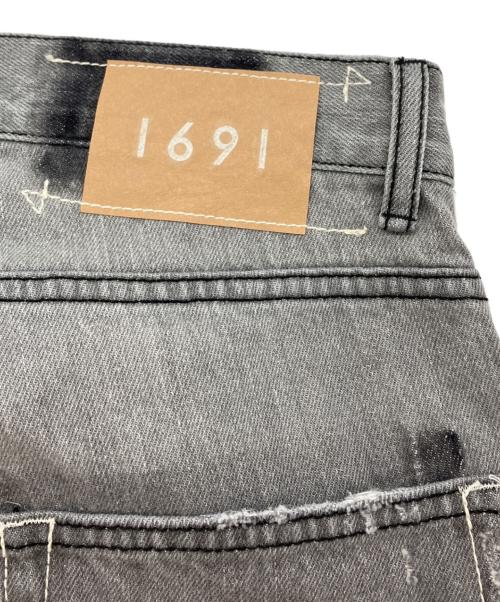 1691（イチロクキューイチ）1691 (イチロクキューイチ) ASYMMETRICAL STRAIGHT ブラック サイズ:4の古着・服飾アイテム