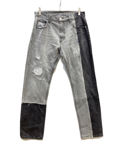 1691（イチロクキューイチ）1691 (イチロクキューイチ) ASYMMETRICAL STRAIGHT ブラック サイズ:5の古着・服飾アイテム