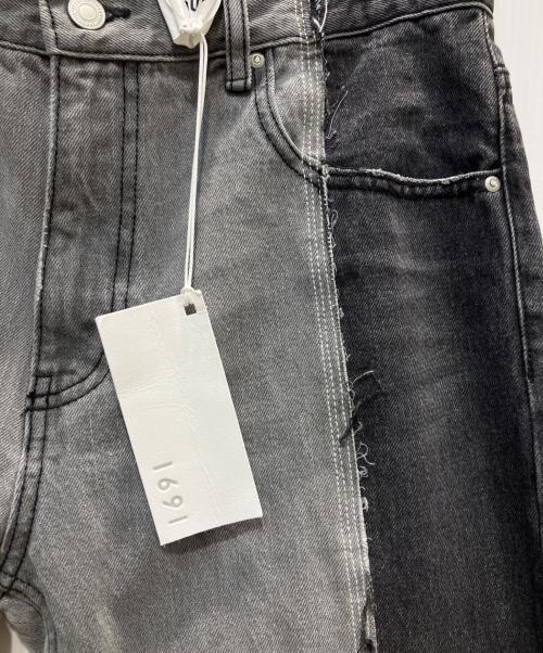1691（イチロクキューイチ）1691 (イチロクキューイチ) ASYMMETRICAL STRAIGHT ブラック サイズ:5の古着・服飾アイテム