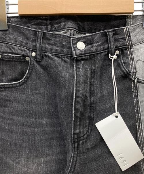 1691（イチロクキューイチ）1691 (イチロクキューイチ) ASYMMETRICAL STRAIGHT ブラック サイズ:2の古着・服飾アイテム