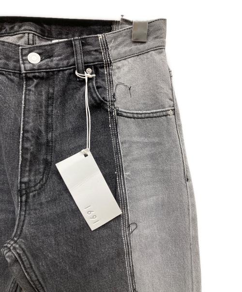 1691（イチロクキューイチ）1691 (イチロクキューイチ) ASYMMETRICAL STRAIGHT ブラック サイズ:2の古着・服飾アイテム