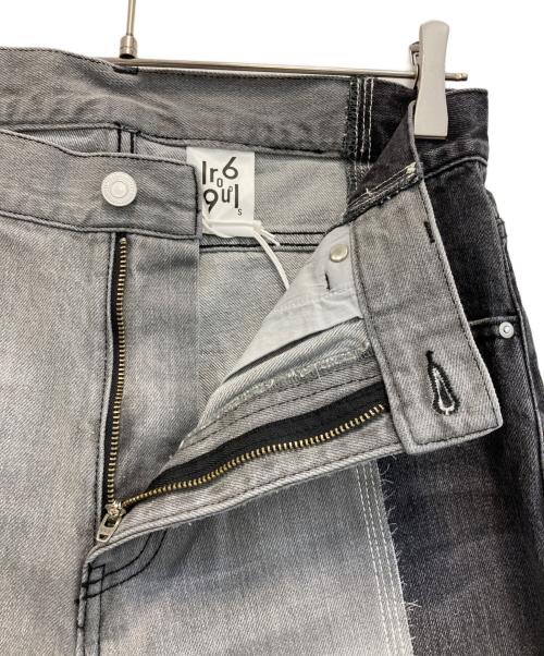 1691（イチロクキューイチ）1691 (イチロクキューイチ) 25SS ASYMMETRICAL STRAIGHT ブラック サイズ:3の古着・服飾アイテム