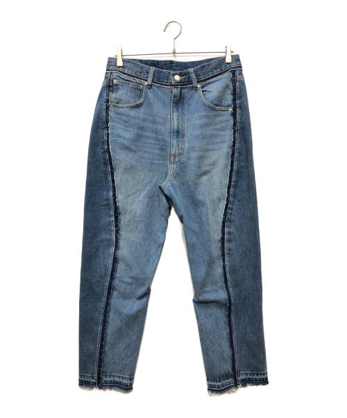 1691（イチロクキューイチ）1691 (イチロクキューイチ) Twisted 3D Sarouel Denim インディゴ サイズ:SIZE 4の古着・服飾アイテム