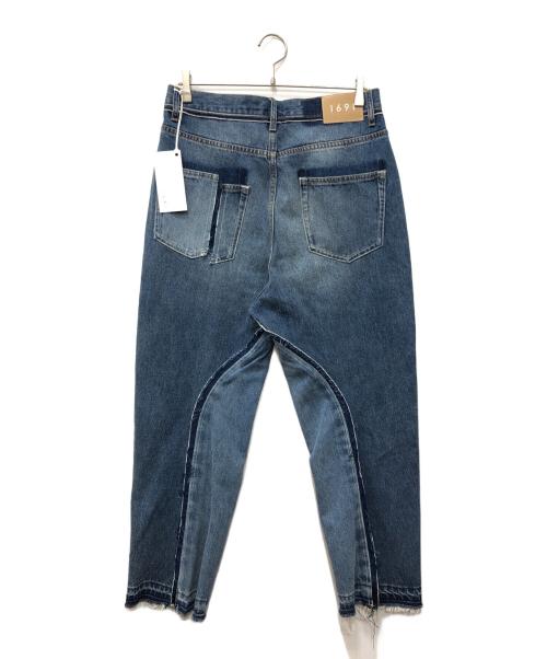 1691（イチロクキューイチ）1691 (イチロクキューイチ) Twisted 3D Sarouel Denim インディゴ サイズ:SIZE 4の古着・服飾アイテム