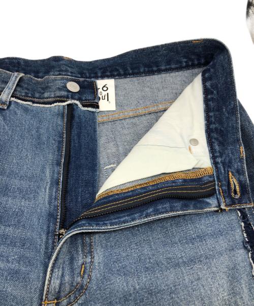1691（イチロクキューイチ）1691 (イチロクキューイチ) Twisted 3D Sarouel Denim インディゴ サイズ:SIZE 4の古着・服飾アイテム