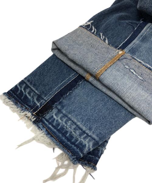 1691（イチロクキューイチ）1691 (イチロクキューイチ) Twisted 3D Sarouel Denim インディゴ サイズ:SIZE 4の古着・服飾アイテム