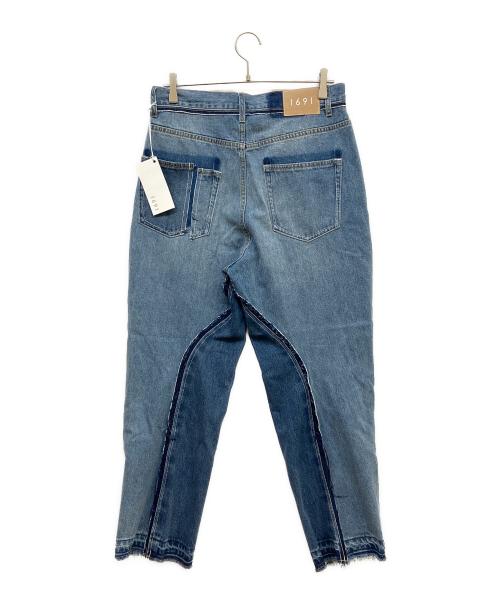 1691（イチロクキューイチ）1691 (イチロクキューイチ) Twisted 3D Sarouel Denim インディゴ サイズ:4の古着・服飾アイテム