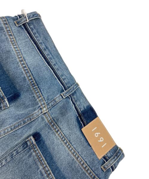 1691（イチロクキューイチ）1691 (イチロクキューイチ) Twisted 3D Sarouel Denim インディゴ サイズ:4の古着・服飾アイテム